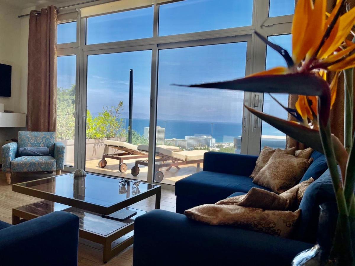 Flyviewflatsgold Privatehottub With Seaview Lägenhet Ixia  Exteriör bild