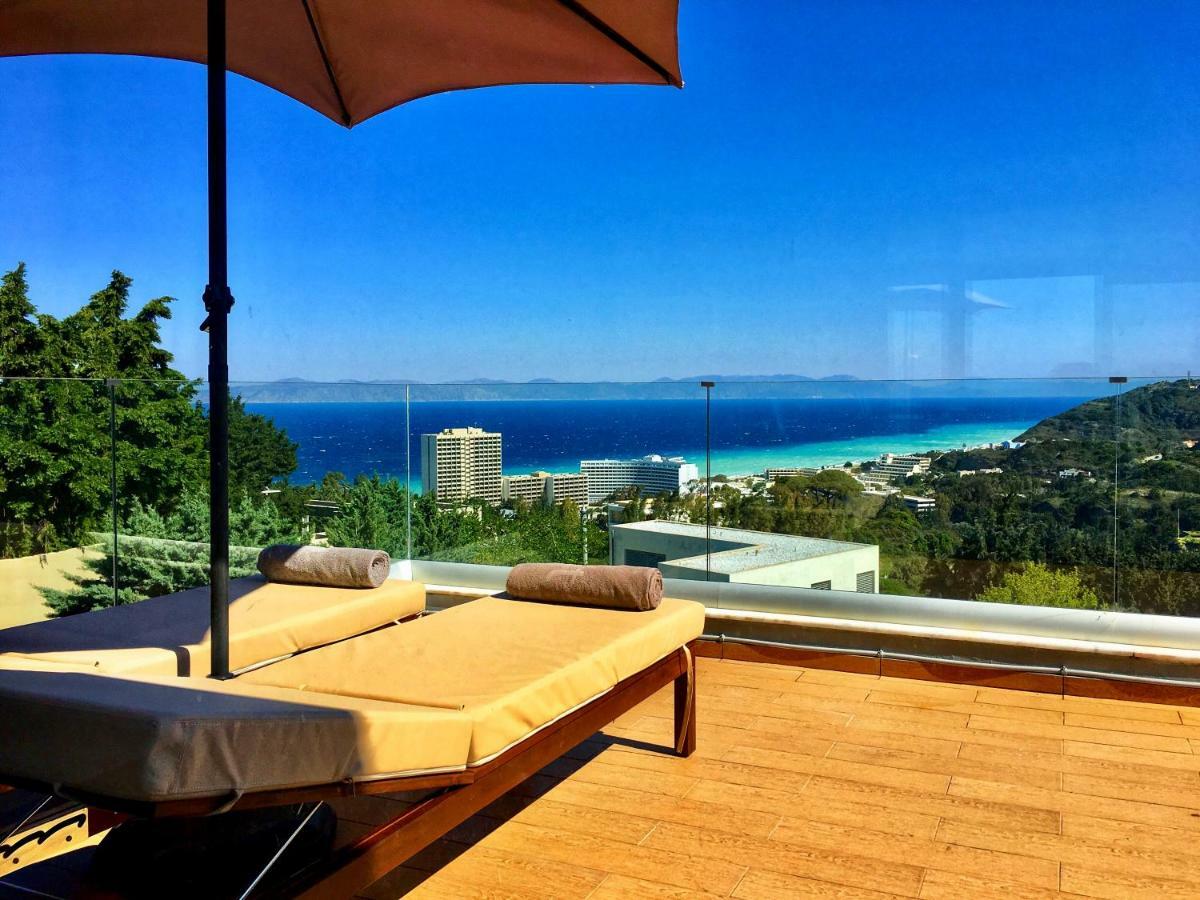 Flyviewflatsgold Privatehottub With Seaview Lägenhet Ixia  Exteriör bild