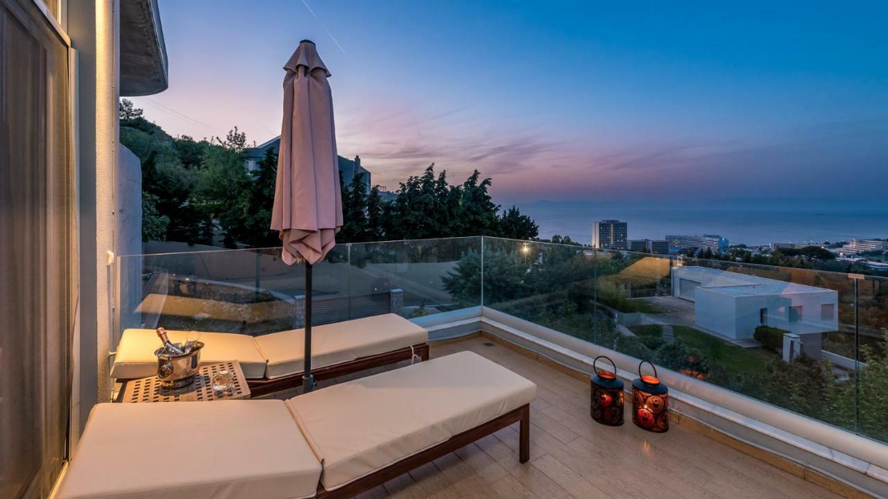 Flyviewflatsgold Privatehottub With Seaview Lägenhet Ixia  Exteriör bild