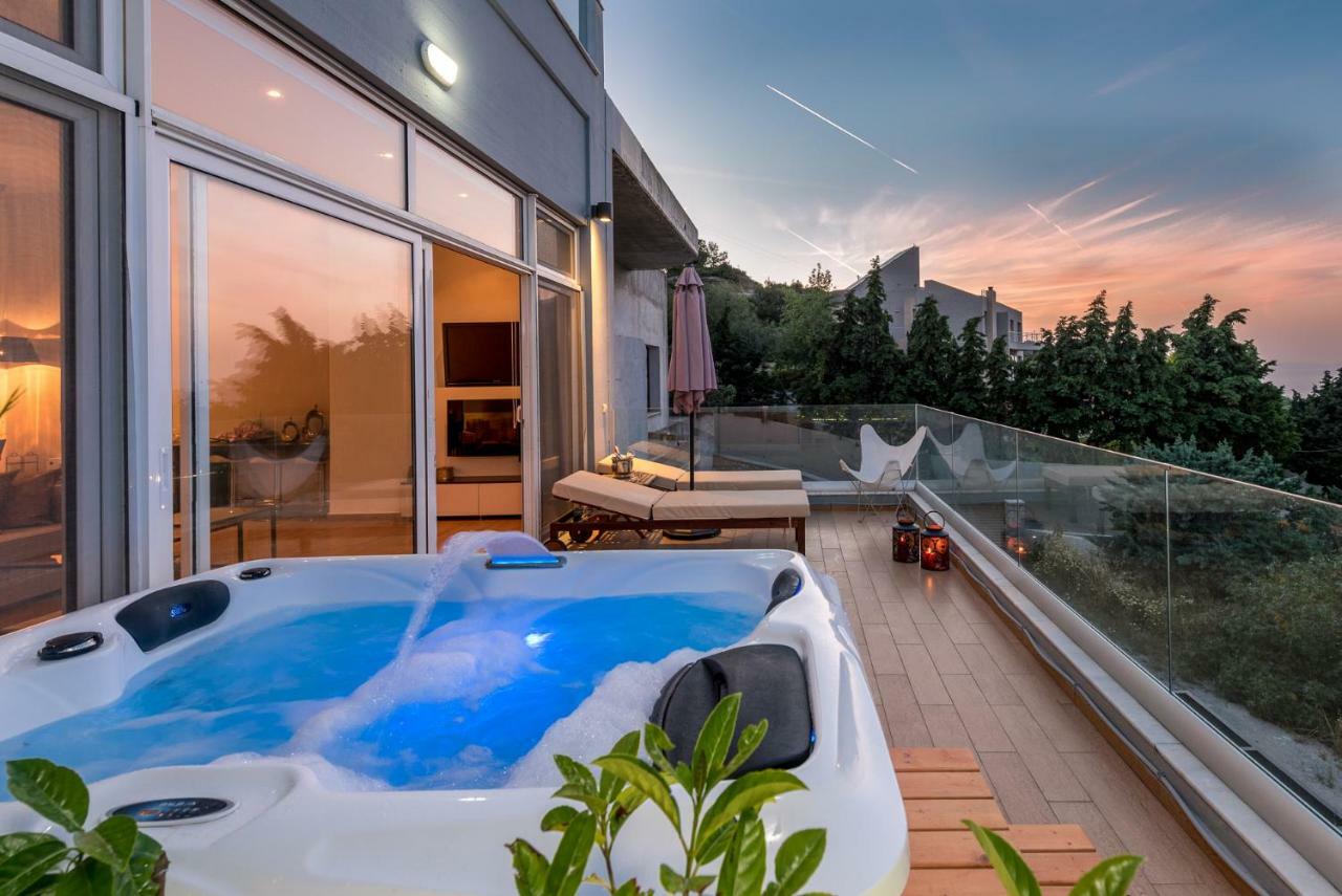 Flyviewflatsgold Privatehottub With Seaview Lägenhet Ixia  Exteriör bild