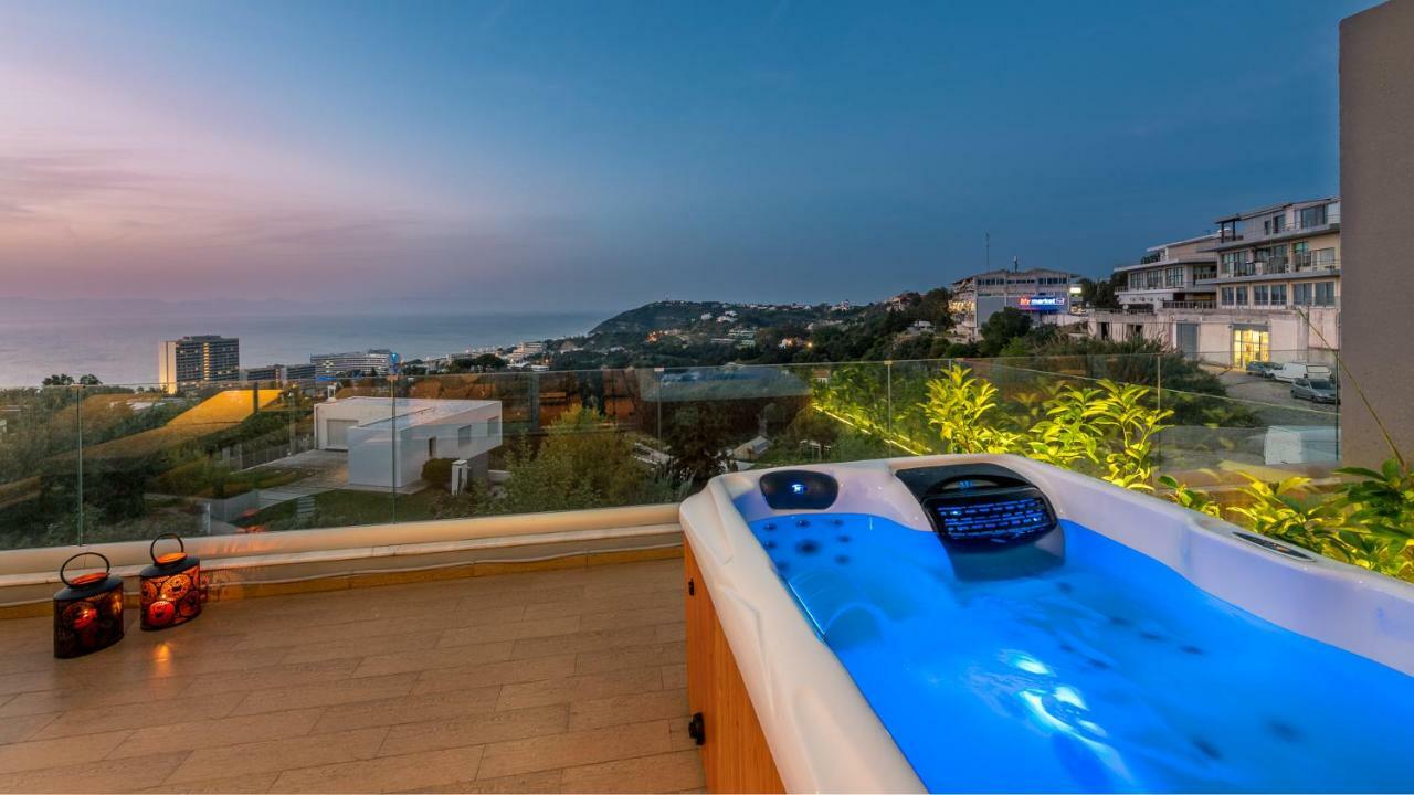 Flyviewflatsgold Privatehottub With Seaview Lägenhet Ixia  Exteriör bild