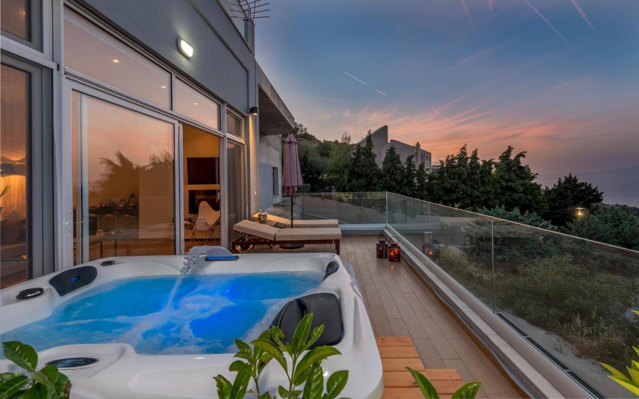 Flyviewflatsgold Privatehottub With Seaview Lägenhet Ixia  Exteriör bild
